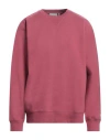 Carhartt Man Sweatshirt Magenta Size S Cotton, Polyester