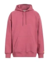 Carhartt Man Sweatshirt Magenta Size Xl Cotton, Polyester, Elastane