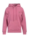 Carhartt Man Sweatshirt Magenta Size Xs Cotton, Elastane