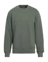 Carhartt Man Sweatshirt Military Green Size M Cotton, Elastane