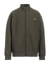 Carhartt Man Sweatshirt Military Green Size Xl Cotton, Polyester, Elastane