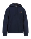 Carhartt Man Sweatshirt Navy Size M Cotton, Polyester