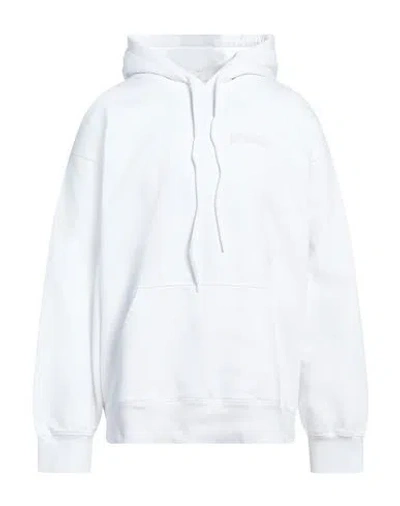 Carhartt Man Sweatshirt White Size Xl Cotton, Elastane