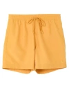 Carhartt Man Swim Trunks Mustard Size S Polyester In Yellow