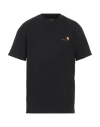 Carhartt Wip American Script Logo-embroidered Cotton T-shirt In Black