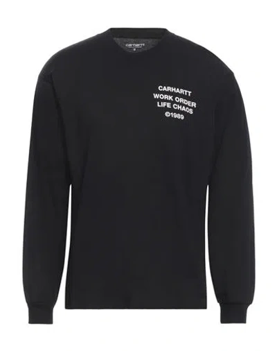 Carhartt Man T-shirt Black Size S Cotton