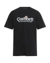 Carhartt Man T-shirt Black Size Xl Organic Cotton In Black