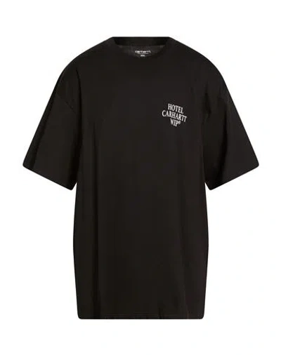Carhartt Man T-shirt Black Size Xxl Cotton