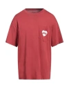 Carhartt Man T-shirt Brick Size Xs Cotton In Red