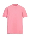 Carhartt Man T-shirt Fuchsia Size S Cotton In Pink