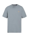 Carhartt Man T-shirt Light Grey Size Xl Cotton In Gray