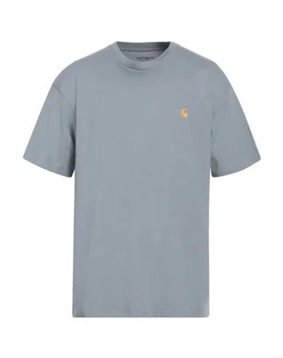 Carhartt Man T-shirt Light Grey Size Xl Cotton In Grey