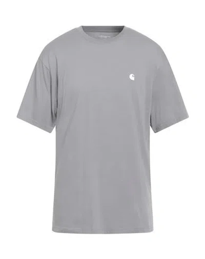Carhartt Man T-shirt Light Grey Size Xs Organic Cotton In Gray