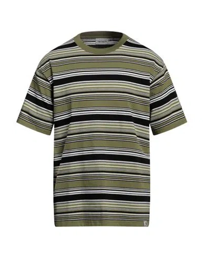 Carhartt Man T-shirt Military Green Size Xl Cotton