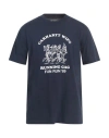 Carhartt Man T-shirt Navy Size Xxl Cotton In Blue