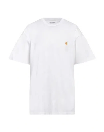 Carhartt Man T-shirt White Size L Cotton