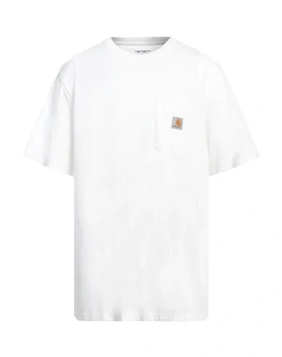 Carhartt Wip Cotton T-shirt With Logo Patch In White