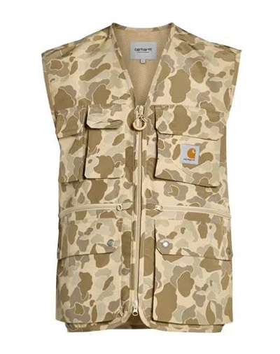 Carhartt Man Vest Beige Size S Polyester