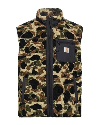 Carhartt Man Vest Military Green Size S Polyester
