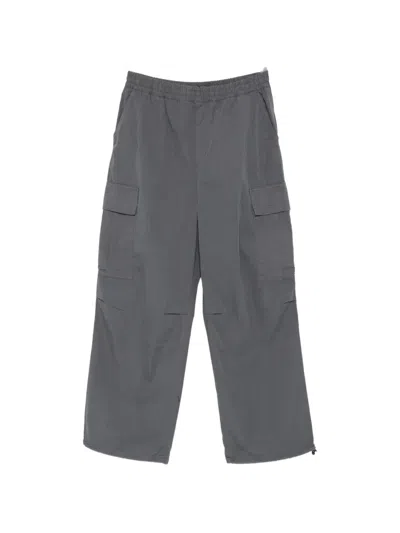 Carhartt Mandler Logo-patch Cargo Pants In Gray
