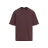 Carhartt Maroon Round Neck Logo T-shirt In Burgundy