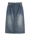 Carhartt Blue Marvin Denim Midi Skirt In Blue