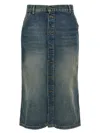 Carhartt Marvin Midi Skirt In Blue