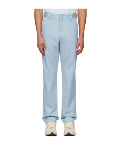 Carhartt Blue Master Trousers In 02 0w9 Misty Sky