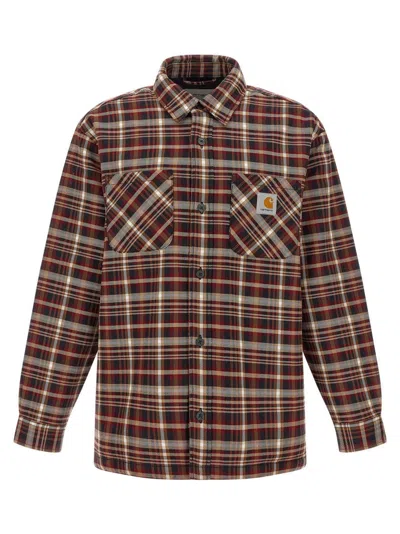 Carhartt Medium-weight Check Overshirt With Button Closure In Multi