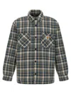 Carhartt Medium-weight Check Patterned Overshirt With Nylon Lining In Green