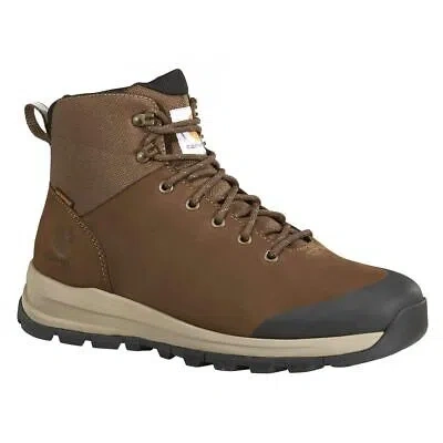 Pre-owned Carhartt Men's 5" Outdoor Alloy Toe Waterproof Hiker Work Boot Dark Brown - Fh55