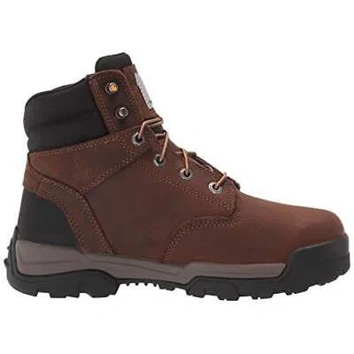 Pre-owned Carhartt Men's 6" Ground Force Composite Toe Waterproof Work Boots Brown - Cme63