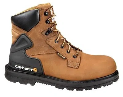 Pre-owned Carhartt Men's 6" Heritage Steel Toe Work Boot Bison Brown Oil Tanned - Cmw6220,