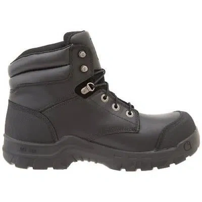 Pre-owned Carhartt Men's 6" Rugged Flex® Composite Toe Waterproof Work Boot Black - Cmf637
