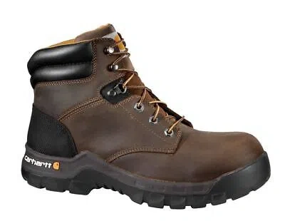 Pre-owned Carhartt Men's 6" Rugged Flex® Composite Toe Work Boot Brown - Cmf6366, Brown