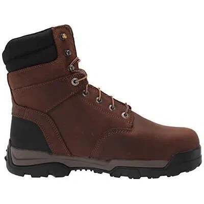 Pre-owned Carhartt Men's 8" Ground Force Composite Toe Insulated Waterproof Work Boots Br In Brown