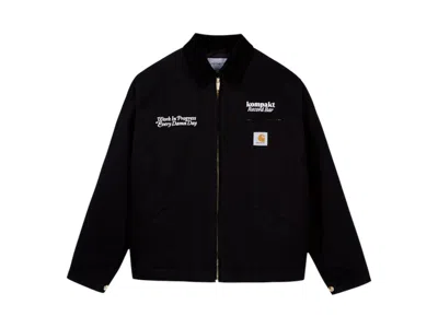 Pre-owned Carhartt Men's  Kompakt Og Detroit Jacket In Black