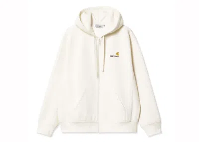 Pre-owned Carhartt Men's  Wip American Script Hooded Jacket In Beige