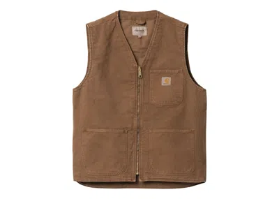 Pre-owned Carhartt Men's  Wip Arbor Vest In Tamarind (faded)