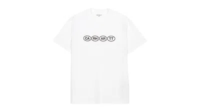 Pre-owned Carhartt Men's  Wip Bumper Short Sleeve T-shirt In White