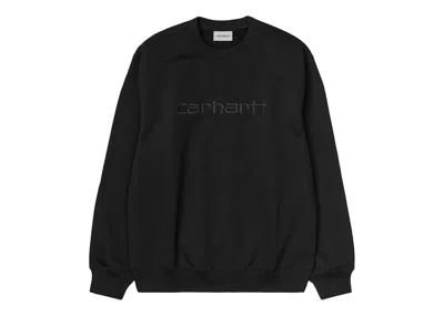 Pre-owned Carhartt Men's  Wip  Logo Sweatshirt In Black