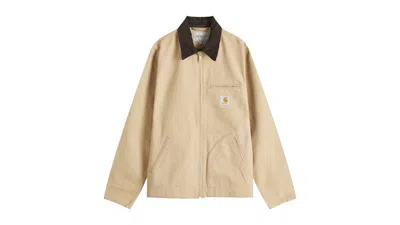 Pre-owned Carhartt Men's  Wip Detroit Jacket In Dusty Hamilton Brown/tobacco
