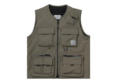 Pre-owned Carhartt Men's  Wip Elmwood Vest In Moor