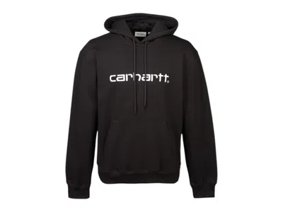 Pre-owned Carhartt Men's  Wip Fleece Hoodie Sweatshirt In Black