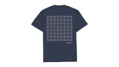 Pre-owned Carhartt Men's  Wip Furoshiki Short Sleeve T-shirt In Navy Blue