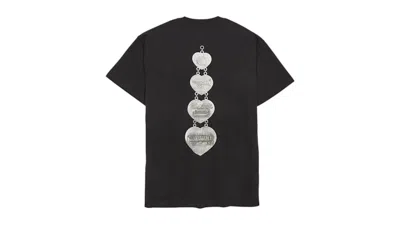 Pre-owned Carhartt Men's  Wip Hartt Chain Short Sleeve T-shirt In Black