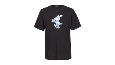 Pre-owned Carhartt Men's  Wip Home Run Short Sleeve T-shirt In Black