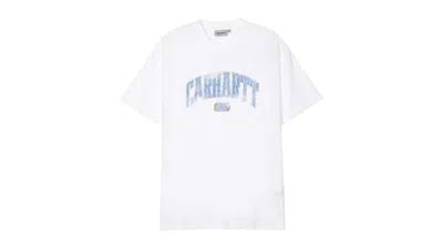 Pre-owned Carhartt Men's  Wip Lecture Short Sleeve T-shirt In White