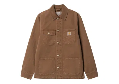 Pre-owned Carhartt Men's  Wip Michigan Chore Coat (spring) In Tamarind (faded)
