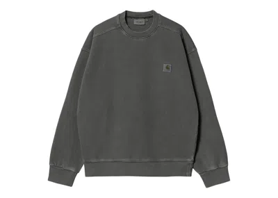 Pre-owned Carhartt Men's  Wip Nelson Sweatshirt In Black